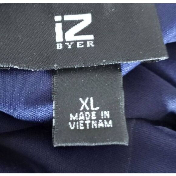 IZ BYER BLUE ZIP FRONT DRESS SZ.XL EUC. - Picture 5 of 7